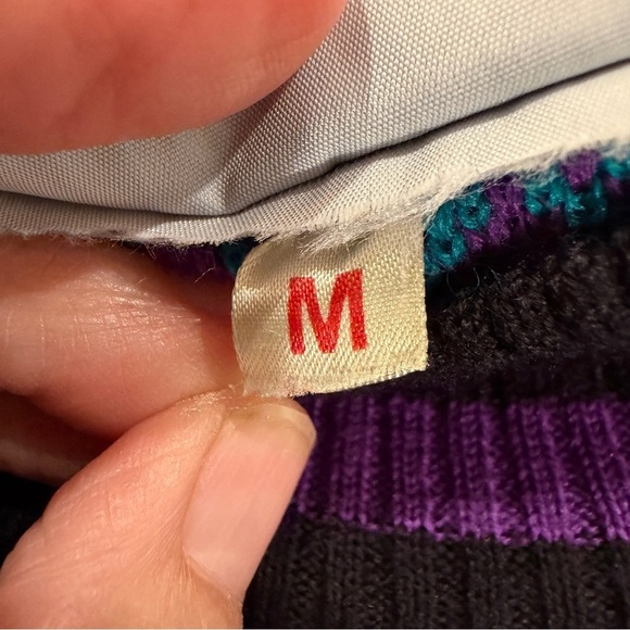 Vintage Meister Sweater - Teal, Purple and Black Woman’s size M - Picture 3 of 3